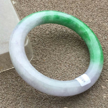 Load image into Gallery viewer, 10% OFF- 56/57/58mm Certified Natural 3 Color Jadeite Emerald A*Jade HandCarved Bangle x2039