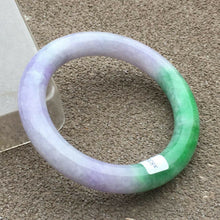 Load image into Gallery viewer, 10% OFF- 56/57/58mm Certified Natural 3 Color Jadeite Emerald A*Jade HandCarved Bangle x2041