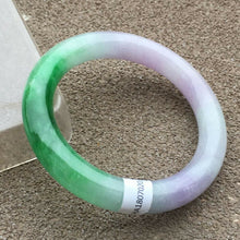 Load image into Gallery viewer, 10% OFF- 56/57/58mm Certified Natural 3 Color Jadeite Emerald A*Jade HandCarved Bangle x2033