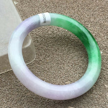 Load image into Gallery viewer, 10% OFF- 56/57/58mm Certified Natural 3 Color Jadeite Emerald A*Jade HandCarved Bangle x2033