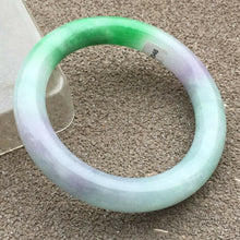 Load image into Gallery viewer, 10% OFF- 57/58/59mm Certified Natural 3 Color Jadeite Emerald A*Jade HandCarved Bangle x2048