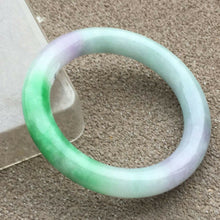 Load image into Gallery viewer, 10% OFF- 57/58/59mm Certified Natural 3 Color Jadeite Emerald A*Jade HandCarved Bangle x2048