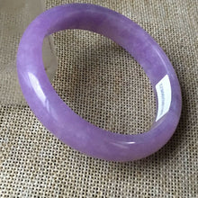 Load image into Gallery viewer, 10% OFF- 57/58/59mm Certified Natural Purple Jadeite Emerald A*Jade HandCarved Bangle HA0821