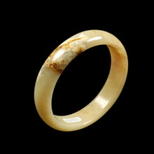 Load image into Gallery viewer, 10% OFF- 58/59/60mm Certified Natural Yellow Brown Jadeite Emerald A*Jade HandCarved Bangle VV2702