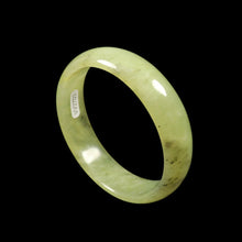 Load image into Gallery viewer, 10% OFF- 58/59/60mm Certified Natural Yellow Jadeite Emerald A*Jade HandCarved Bangle VV2703