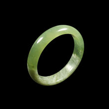 Load image into Gallery viewer, 10% OFF- 57/58/59mm Certified Natural Cloud Green Jadeite Emerald A*Jade HandCarved Bangle VV2653