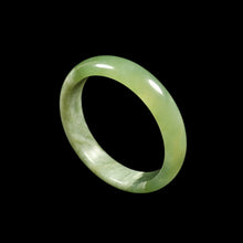 Load image into Gallery viewer, 10% OFF- 57/58/59mm Certified Natural Cloud Green Jadeite Emerald A*Jade HandCarved Bangle VV2653