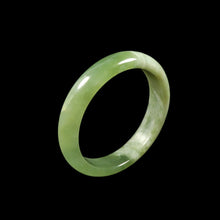 Load image into Gallery viewer, 10% OFF- 57/58/59mm Certified Natural Cloud Green Jadeite Emerald A*Jade HandCarved Bangle VV2653