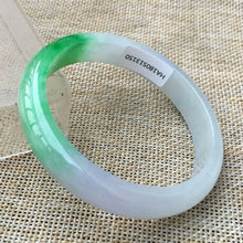 Load image into Gallery viewer, 10% OFF- 55/56/57mm Certified Natural 3 Color Jadeite Emerald A*Jade HandCarved Bangle HA3150