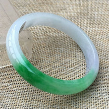 Load image into Gallery viewer, 10% OFF- 55/56/57mm Certified Natural 3 Color Jadeite Emerald A*Jade HandCarved Bangle HA3150