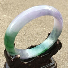 Load image into Gallery viewer, 10% OFF- 57/58/59mm Certified Natural 3 Color Jadeite Emerald A*Jade HandCarved Bangle x4009