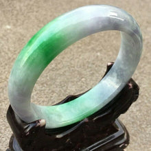 Load image into Gallery viewer, 10% OFF- 57/58/59mm Certified Natural 3 Color Jadeite Emerald A*Jade HandCarved Bangle x4001