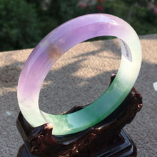 Load image into Gallery viewer, 10% OFF- 57/58/59mm Certified Natural 3 Color Jadeite Emerald A*Jade HandCarved Bangle x2106