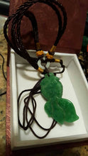 Load image into Gallery viewer, 10% OFF- Certified Natural Green Jadeite Emerald Jade GoldFish Pendant《Grade A》A1940
