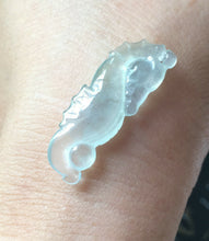 Load image into Gallery viewer, Certified Natural Icy Jadeite Emerald Jade Highly Translucent Dragon Horse Pendant《Grade A》ZS19221629