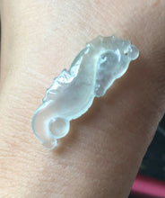 Load image into Gallery viewer, Certified Natural Icy Jadeite Emerald Jade Highly Translucent Dragon Horse Pendant《Grade A》ZS19221629