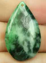 Load image into Gallery viewer, 10% OFF- Certified Natural Jadeite Emerald A*Jade HandCarved Water Drop Pendant N6103