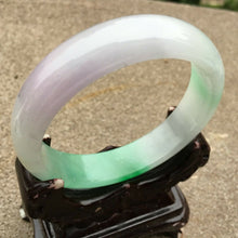 Load image into Gallery viewer, 10% OFF- 57/58/59mm Certified Natural 3 Color Jadeite Emerald A*Jade HandCarved Bangle x2414