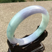 Load image into Gallery viewer, 10% OFF- 57/58/59mm Certified Natural Lavender Jadeite Emerald A*Jade HandCarved Bangle x4010 with Gift Box
