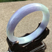 Load image into Gallery viewer, 10% OFF- 55/56/57mm Certified Natural Lavender Jadeite Emerald A*Jade HandCarved Bangle x4008 with Gift Box