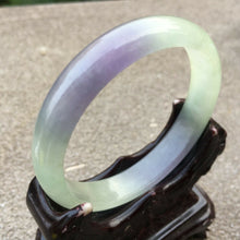 Load image into Gallery viewer, 10% OFF- 55/56/57mm Certified Natural Lavender Jadeite Emerald A*Jade HandCarved Bangle x4003 with Gift Box