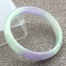 Load image into Gallery viewer, 10% OFF- 55/56/57mm Certified Natural Lavender Jadeite Emerald A*Jade HandCarved Bangle x3815