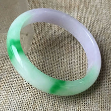 Load image into Gallery viewer, 10% OFF- 56/57/58mm Certified Natural 3 Color Jadeite Emerald A*Jade HandCarved Bangle HA5543