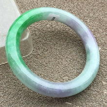 Load image into Gallery viewer, 10% OFF- 57/58/59mm Certified Natural 3 Color Jadeite Emerald A*Jade HandCarved Bangle HA2068
