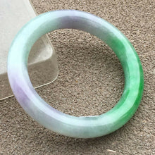 Load image into Gallery viewer, 10% OFF- 57/58/59mm Certified Natural 3 Color Jadeite Emerald A*Jade HandCarved Bangle HA2068