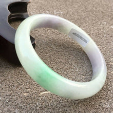 Load image into Gallery viewer, 10% OFF- 57/58/59mm Certified Natural 3 Color Jadeite Emerald A*Jade HandCarved Bangle x2393