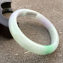 Load image into Gallery viewer, 10% OFF- 57/58/59mm Certified Natural 3 Color Jadeite Emerald A*Jade HandCarved Bangle x2393