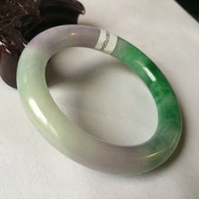Load image into Gallery viewer, 10% OFF- 57/58/59mm Certified Natural 3 Color Jadeite Emerald A*Jade HandCarved Bangle HA2042
