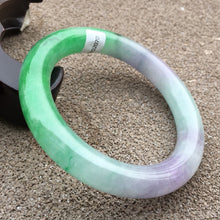 Load image into Gallery viewer, 10% OFF- 57/58/59mm Certified Natural 3 Color Jadeite Emerald A*Jade HandCarved Bangle HA2070