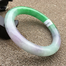 Load image into Gallery viewer, 10% OFF- 57/58/59mm Certified Natural 3 Color Jadeite Emerald A*Jade HandCarved Bangle HA2070