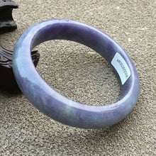 Load image into Gallery viewer, 10% OFF- 56/57/58mm Certified Natural Purple Jadeite Emerald A*Jade HandCarved Bangle x2558