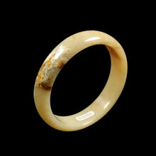 Load image into Gallery viewer, 10% OFF- 58/59/60mm Certified Natural Yellow Brown Jadeite Emerald A*Jade HandCarved Bangle VV2702