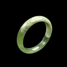 Load image into Gallery viewer, 10% OFF- 57/58/59mm Certified Natural Cloud Green Jadeite Emerald A*Jade HandCarved Bangle VV2653