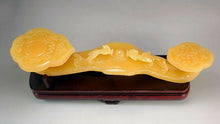 Load image into Gallery viewer, 6.7in/170mm H- Chinese Genuine Natural Yellow Jade HandCarved Ruyi Statue