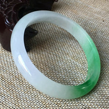 Load image into Gallery viewer, 10% OFF- 55/56/57mm Certified Natural 3 Color Jadeite Emerald A*Jade HandCarved Bangle x8021