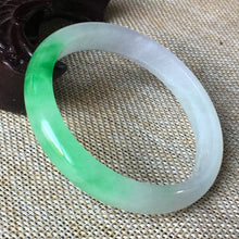 Load image into Gallery viewer, 10% OFF- 55/56/57mm Certified Natural 3 Color Jadeite Emerald A*Jade HandCarved Bangle x8021