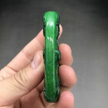 Load image into Gallery viewer, 10% OFF- Certified Natural Jadeite Emerald A Jade Ruyi Guanyin Pendant A1040