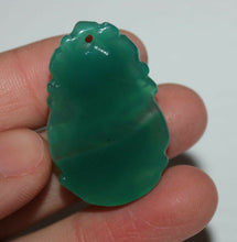 Load image into Gallery viewer, 10% OFF- Certified Natural Jadeite Emerald A Jade Peach Monkey Pendant K1068