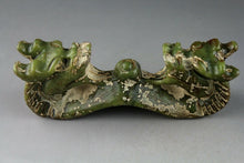 Load image into Gallery viewer, 4.5in/114.3mm H- Antique Chinese Genuine Natural Green Jade HandCarved Ruyi Statue