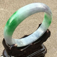 Load image into Gallery viewer, 10% OFF- 57/58/59mm Certified Natural 3 Color Jadeite Emerald A*Jade HandCarved Bangle x4001