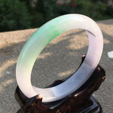 Load image into Gallery viewer, 10% OFF- 57/58/59mm Certified Natural 3 Color Jadeite Emerald A*Jade HandCarved Bangle x2077