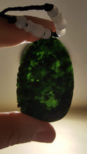 Load image into Gallery viewer, 10% OFF- Certified Natural Black Green Jadeite Emerald Jade Horse Pendant《Grade A》BA2088