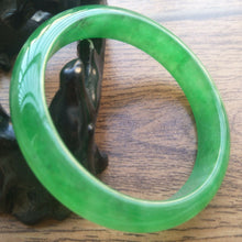 Load image into Gallery viewer, 10% OFF- 55/56/57mm Certified Natural Jadeite Emerald A Jade Bangle Z663