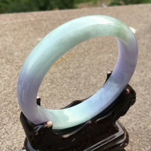 Load image into Gallery viewer, 10% OFF- 57/58/59mm Certified Natural Lavender Jadeite Emerald A*Jade HandCarved Bangle x4010 with Gift Box