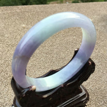 Load image into Gallery viewer, 10% OFF- 55/56/57mm Certified Natural Lavender Jadeite Emerald A*Jade HandCarved Bangle x4008 with Gift Box