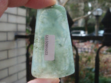 Load image into Gallery viewer, 10% OFF- Certified Natural Oily Green Jadeite Emerald A Jade Handcarved Translucent Guan Yu Pendant GA4433